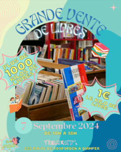 1000 kg de livres à 1€ le kilo le 7 Septembre !