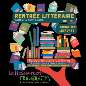 Rentrée littéraire & animation lectures.
