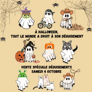 Vente déguisements Halloween – 4/10/2025