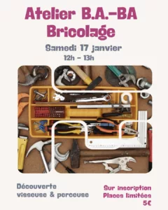 Bricolage, ressourcerie, visseuse, perceuse, Treuzkemm, atelier